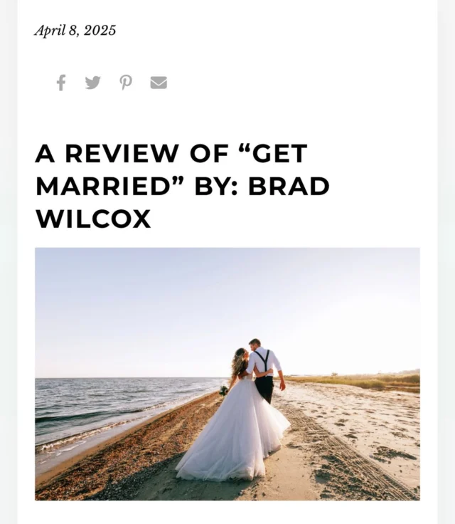 Go check out our newest blog post and see if you found your next read! https://decidetocommit.com/a-review-of-get-married-by-brad-wilcox/  #decidetocommit #bookreview #romanticrelationships